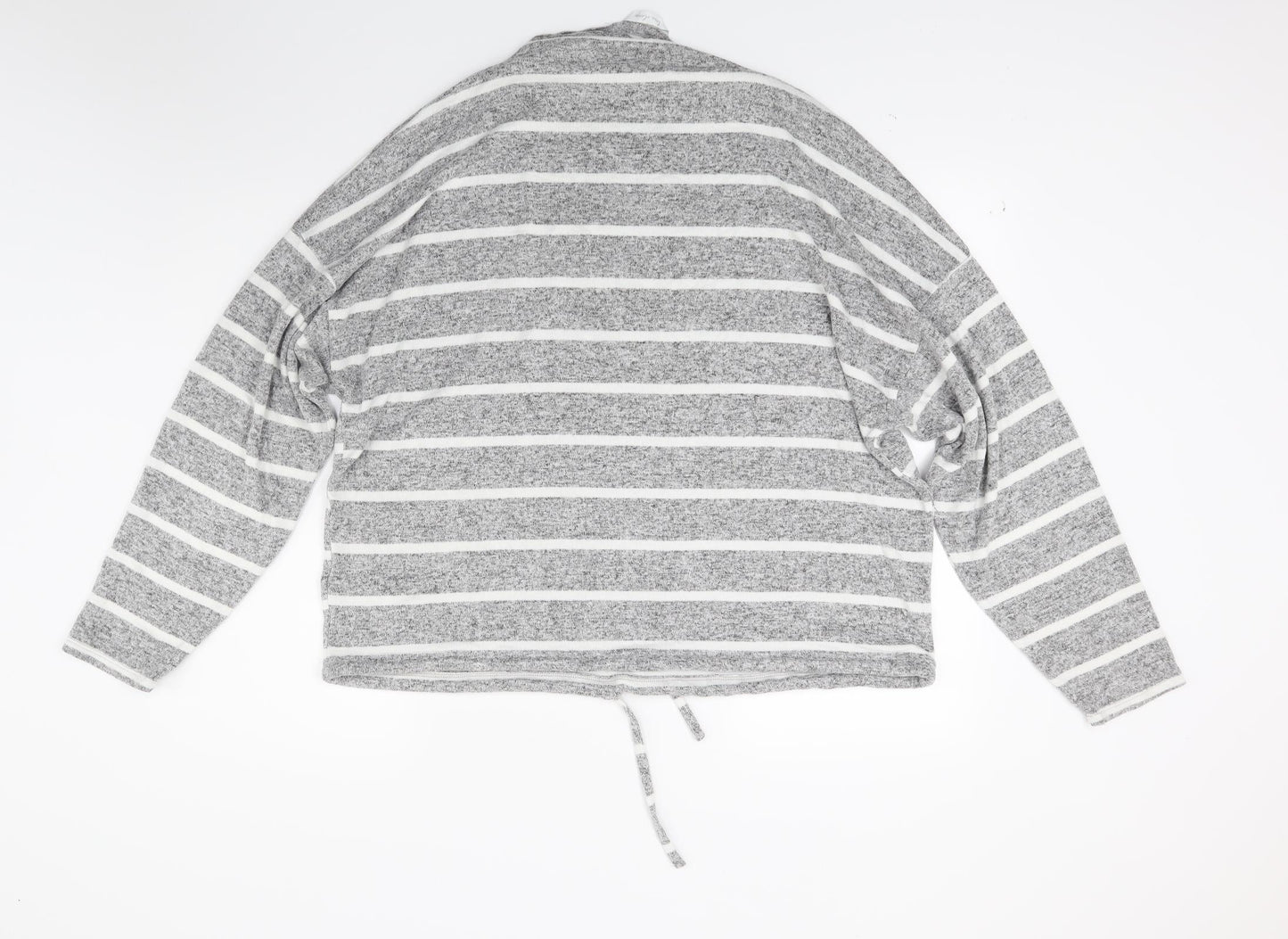 Marks and Spencer Womens Grey Striped  Top Pyjama Top Size 18