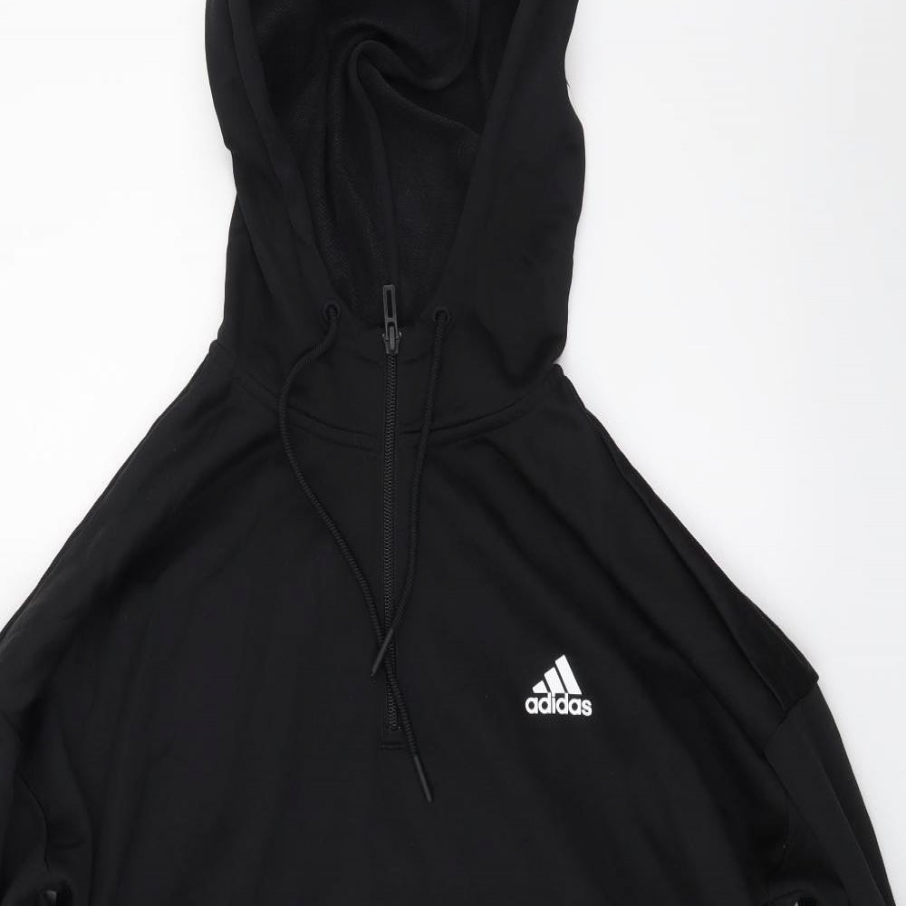 adidas Womens Black   Full Zip Hoodie Size 18