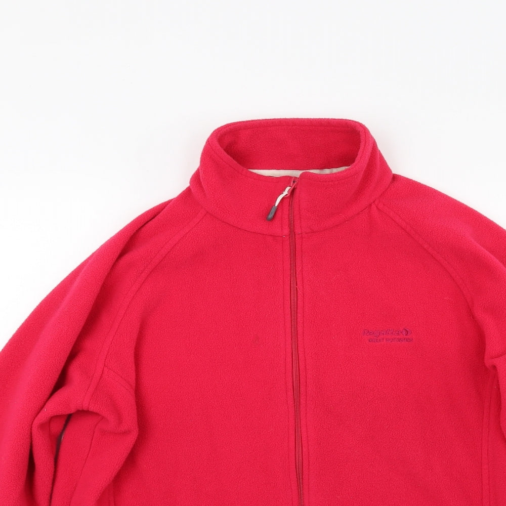 Regatta Womens Red  Fleece Jacket Coat Size 12