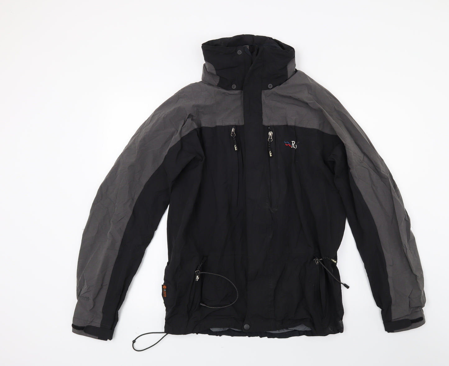 RAB Mens Black  Canvas Windbreaker Coat Size S