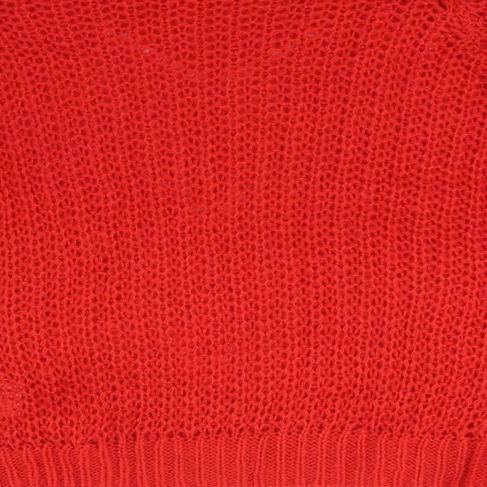 Moda Womens Red  Knit Pullover Jumper Size S