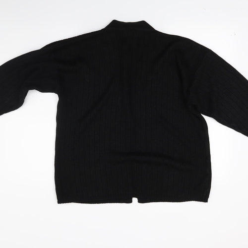 L vouge Womens Black  Knit Cardigan Jumper Size L