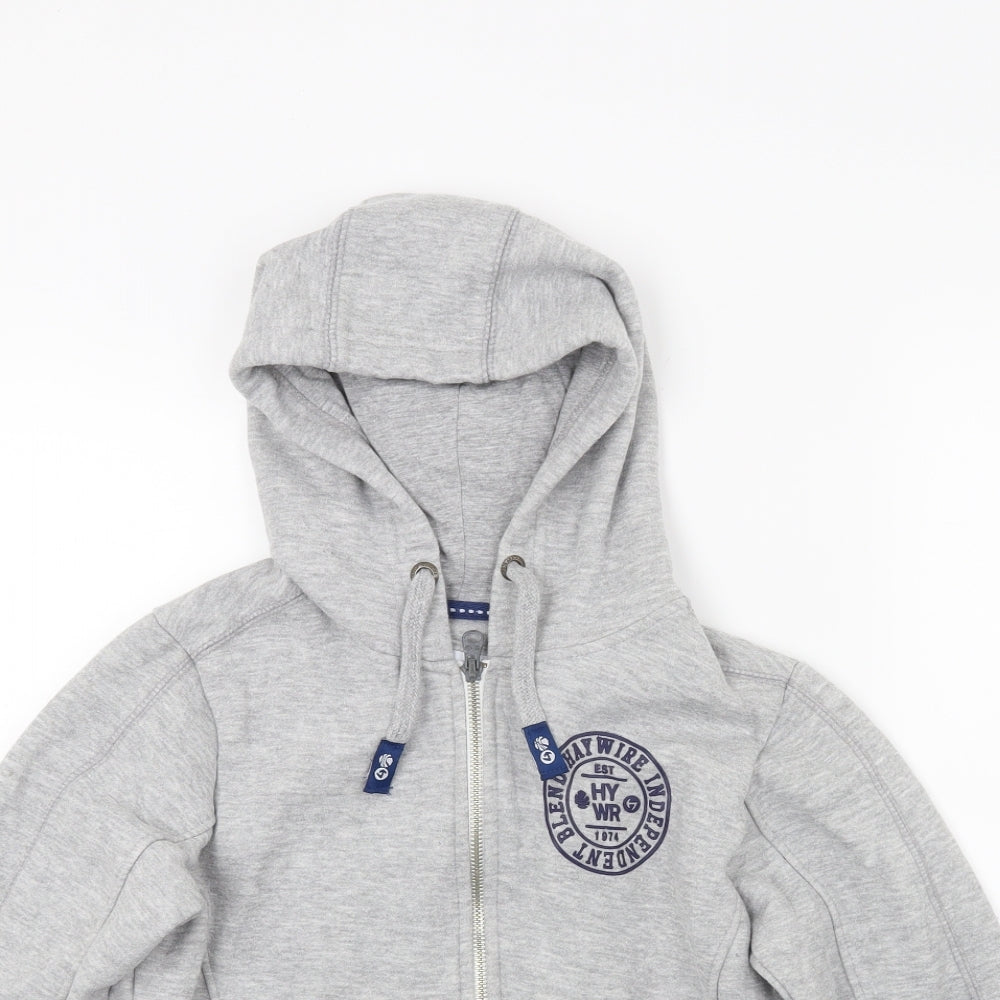Haywire Boys Grey   Full Zip Hoodie Size M