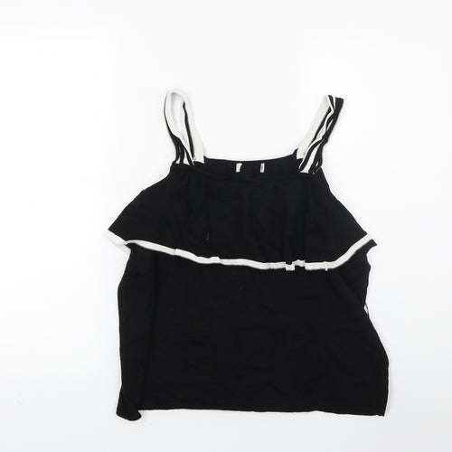 Marks and Spencer Womens Black  Knit Vest Jumper Size 16