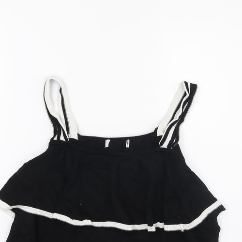 Marks and Spencer Womens Black  Knit Vest Jumper Size 16