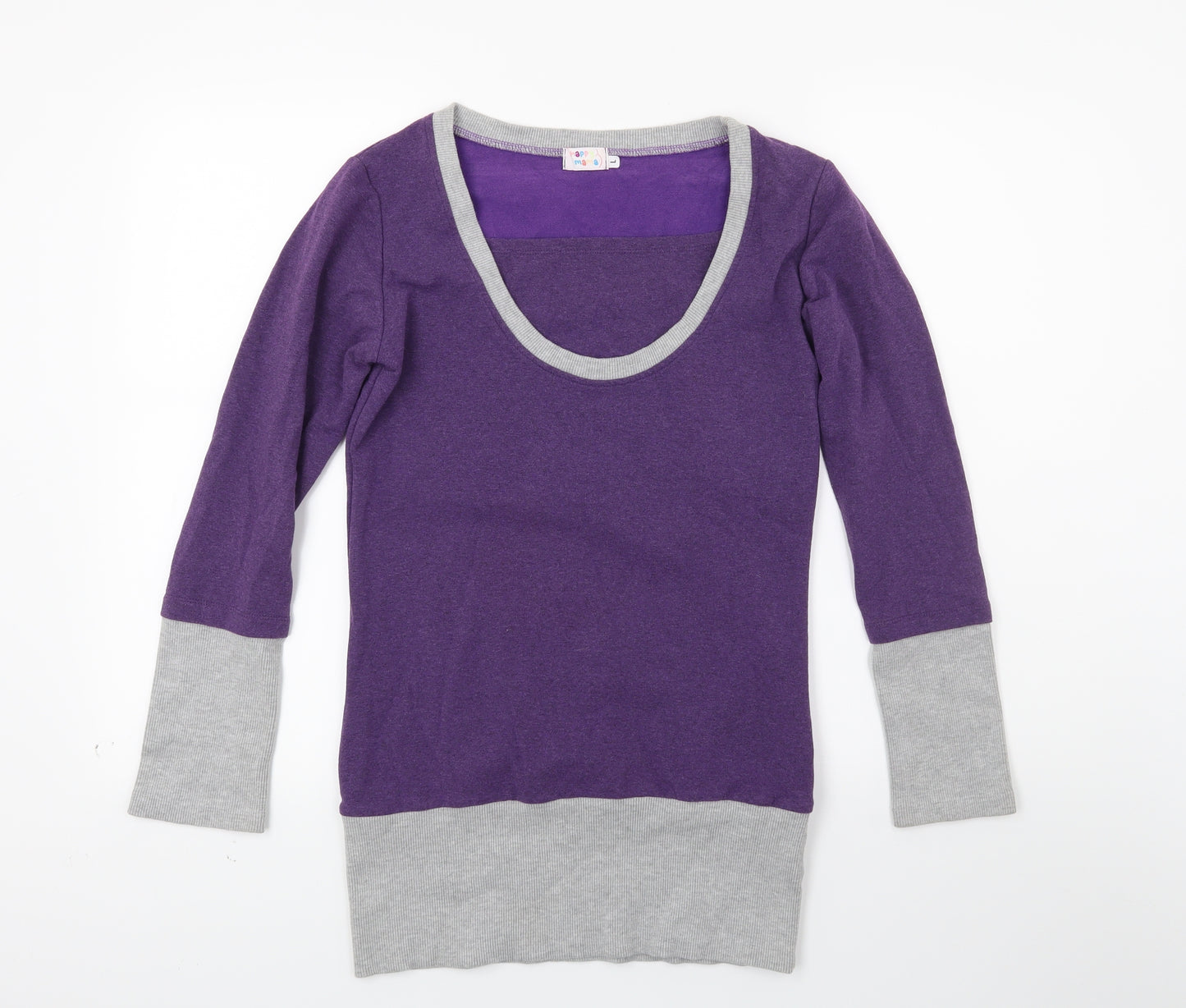 Happy mamma Womens Purple   Jumper Dress  Size L