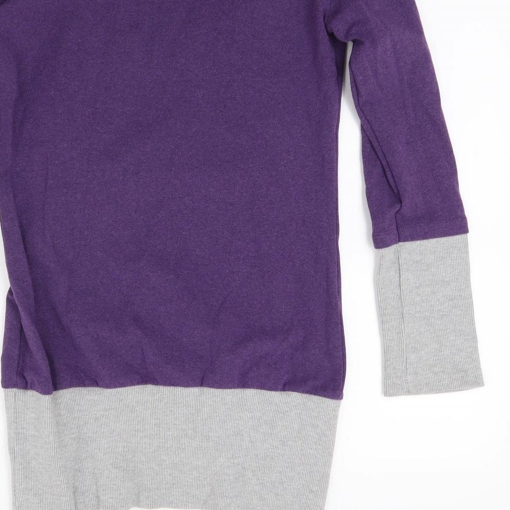 Happy mamma Womens Purple   Jumper Dress  Size L