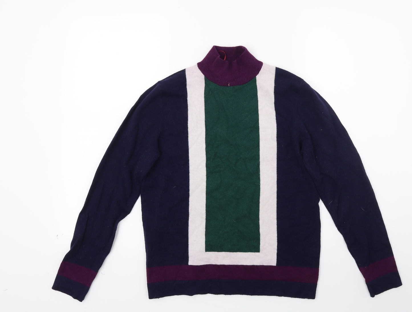 Paramour Womens Blue  Knit Pullover Jumper Size M