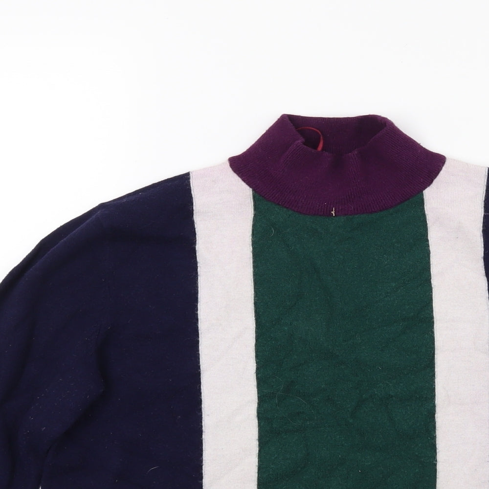 Paramour Womens Blue  Knit Pullover Jumper Size M