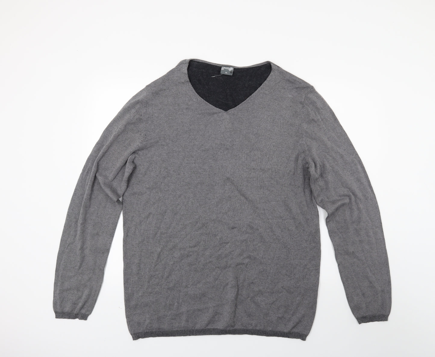 Straight up Mens Grey   Pullover Jumper Size XL