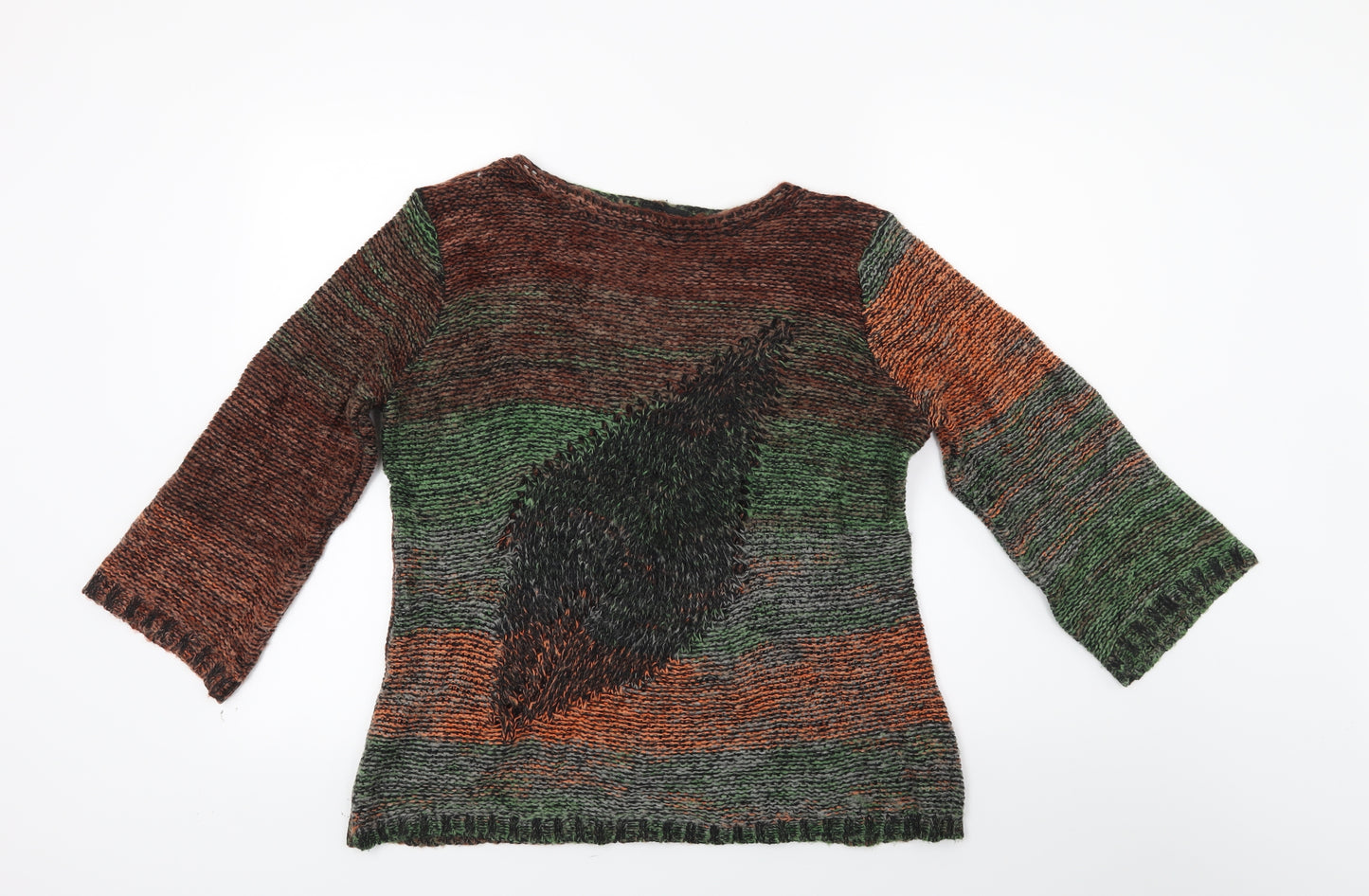 Klass Womens Multicoloured  Knit Pullover Jumper Size M