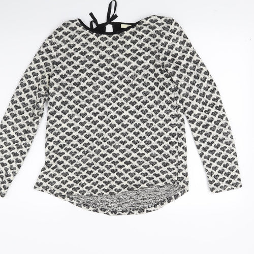 Oasis Womens White  Knit Pullover Jumper Size M