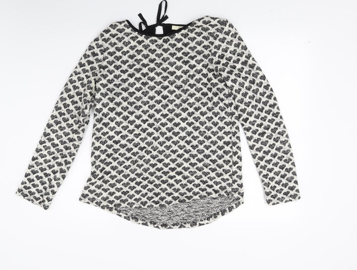 Oasis Womens White Knit Pullover Jumper Size M