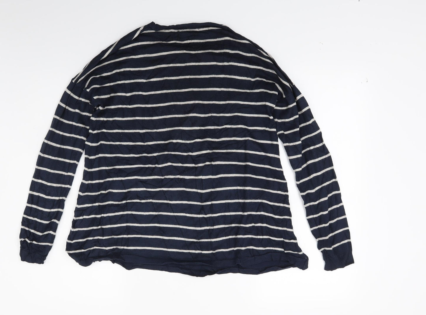 Primark Womens Blue Striped Knit Pullover Jumper Size 12
