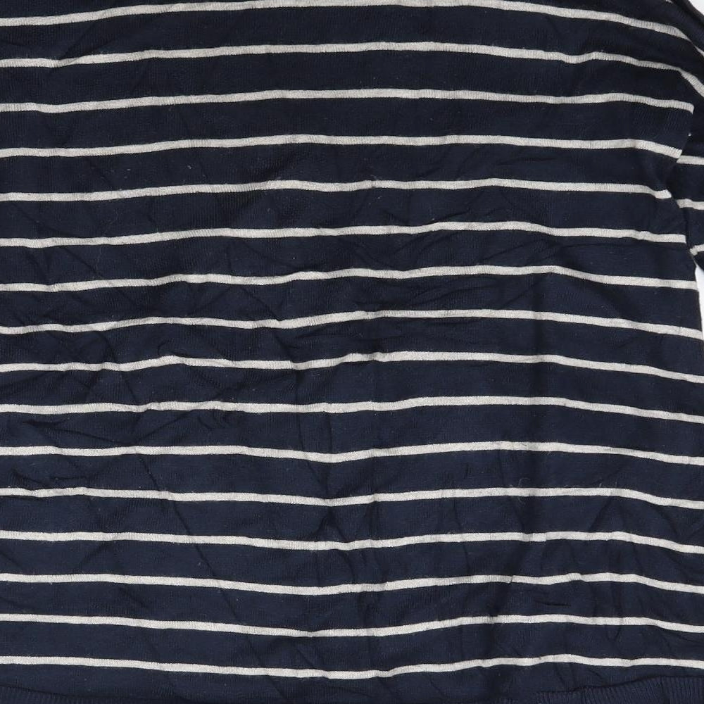 Primark Womens Blue Striped Knit Pullover Jumper Size 12