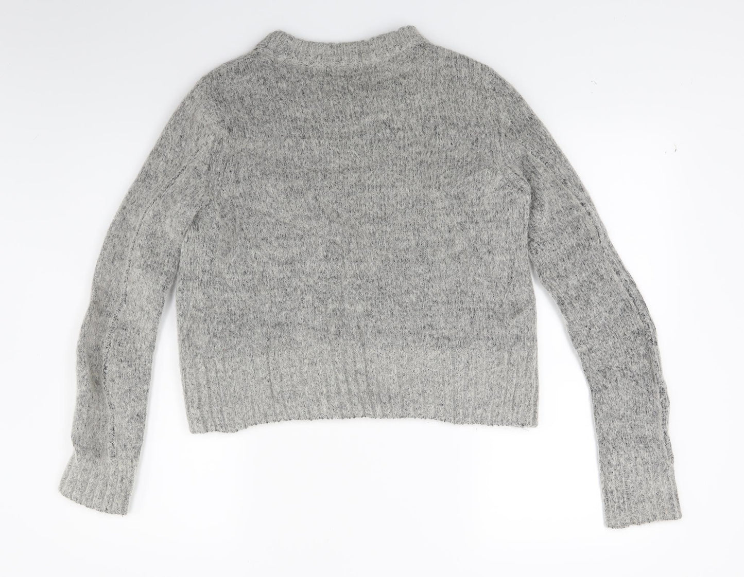 H&M Womens Grey  Knit Pullover Jumper Size 10