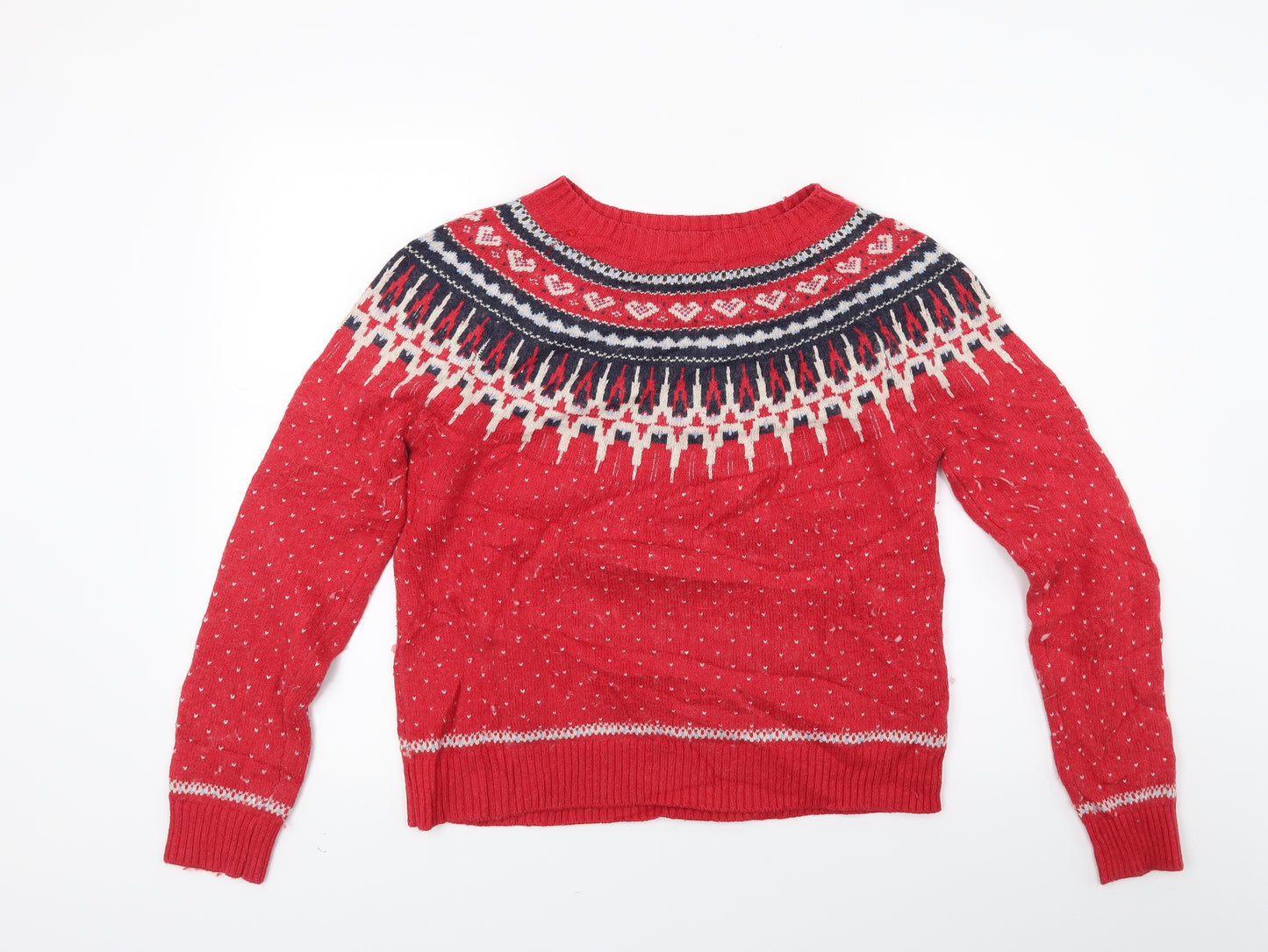 Fatface Womens Red   Pullover Jumper Size 10