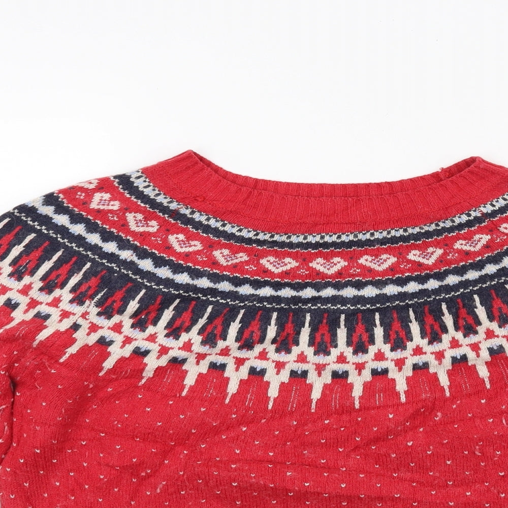 Fatface Womens Red   Pullover Jumper Size 10