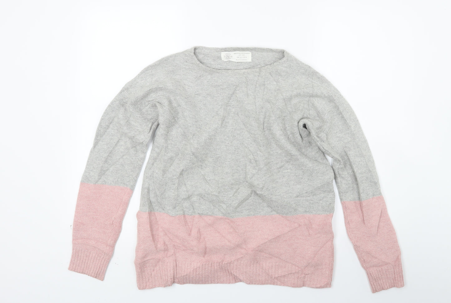 South Coast Womens Grey  Knit Pullover Jumper Size 12