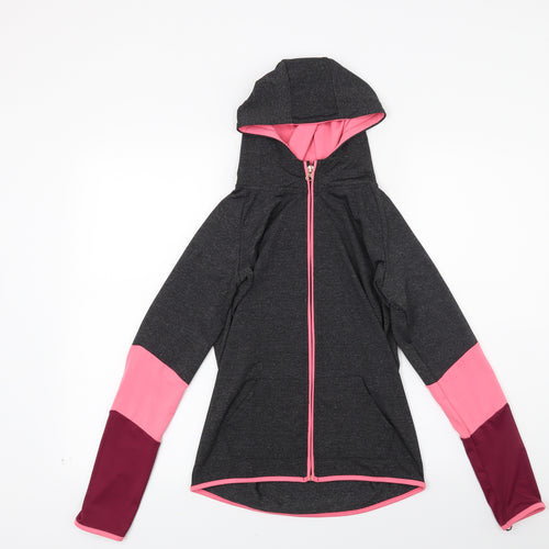 Young Dimension Girls Grey   Full Zip Hoodie Size 13 Years