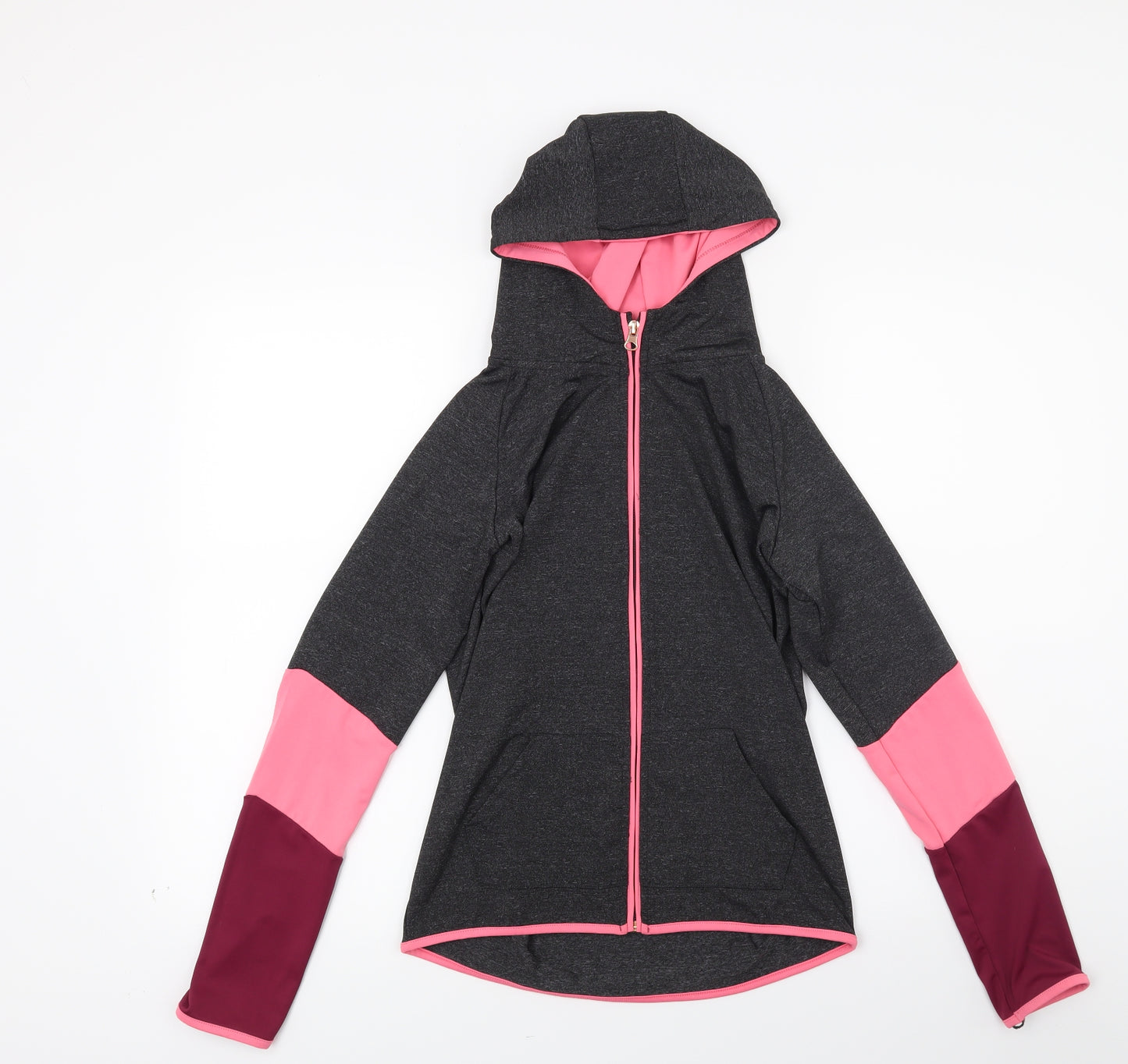 Young Dimension Girls Grey   Full Zip Hoodie Size 13 Years