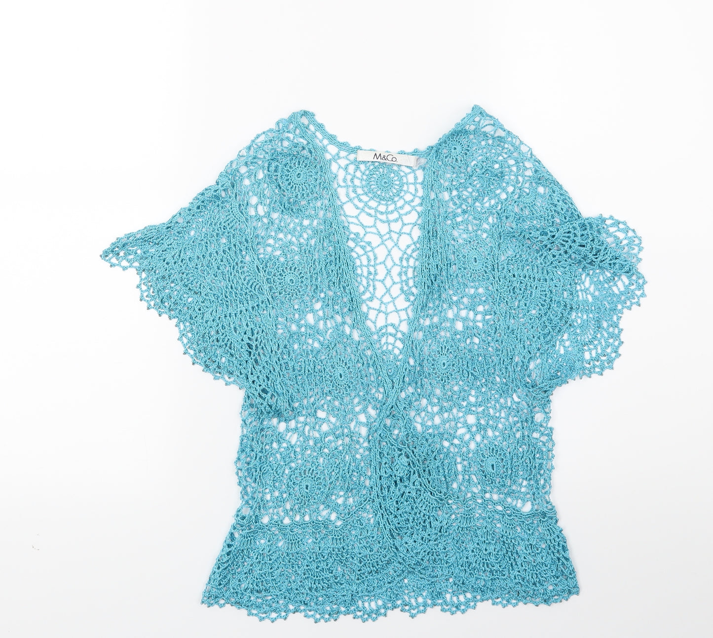 M&Co Womens Blue   Wrap Jumper One Size