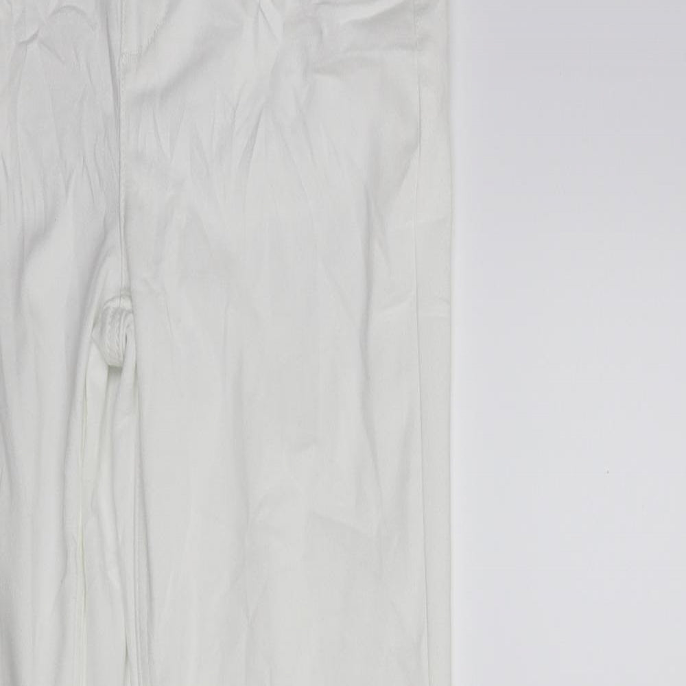 Per Una Womens White  Denim Straight Jeans Size 8 L30 in