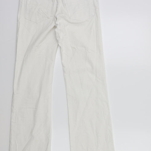 Joe Browns Womens White  Denim Flared Jeans Size 8 L29 in