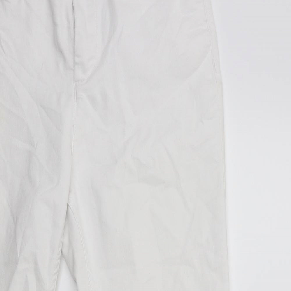 Per Una Womens White  Denim Cropped Jeans Size 12 L23 in