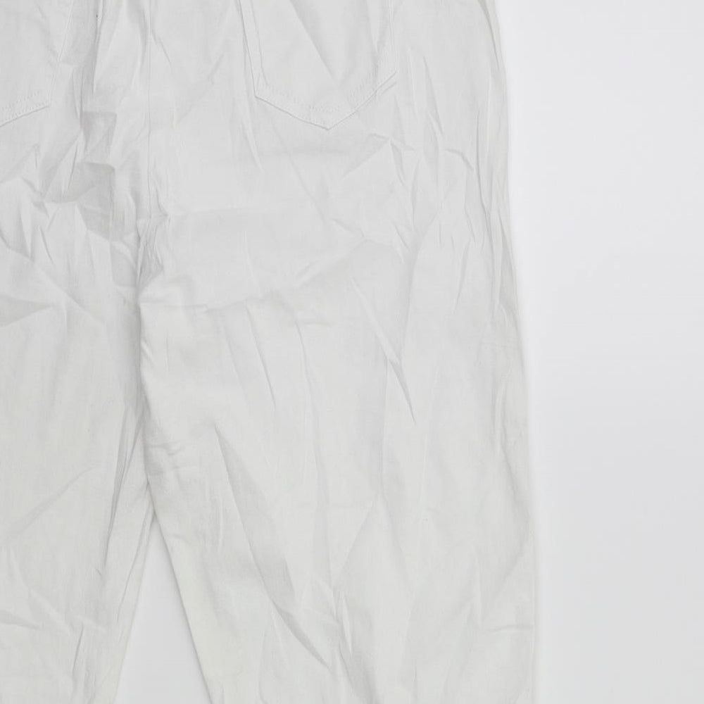 LABEL BE Womens White   Trousers  Size 18 L23 in