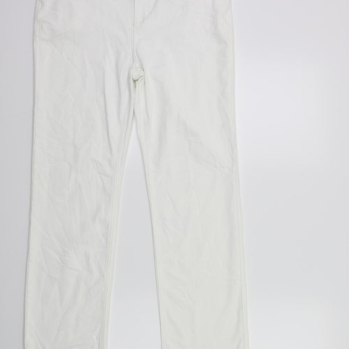 Per Una Womens White   Straight Jeans Size 12 L30 in
