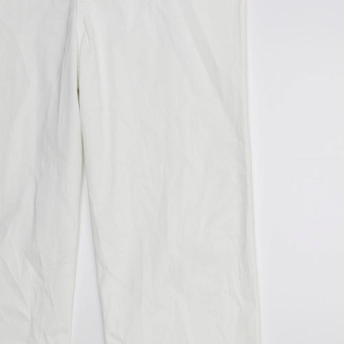 Per Una Womens White   Straight Jeans Size 12 L30 in