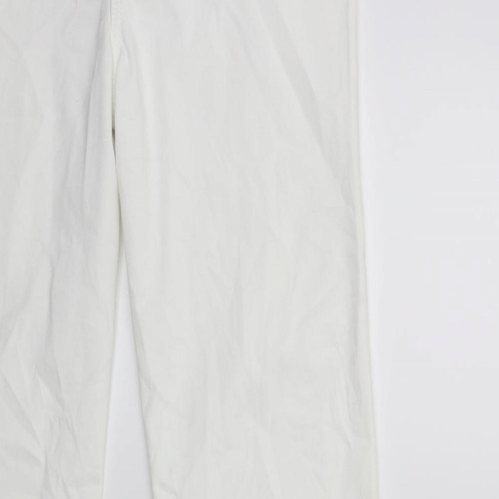 Per Una Womens White   Straight Jeans Size 12 L30 in