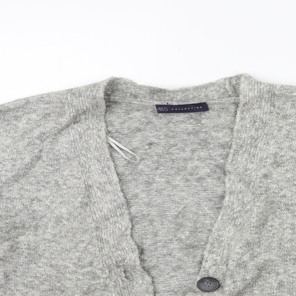 Marks and Spencer Womens Grey  Knit Cape Jumper Size M