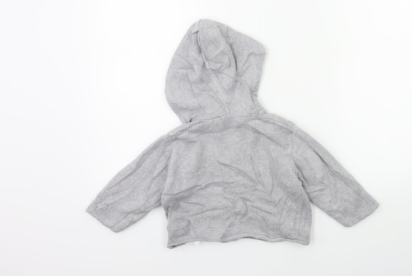 OKIDS Baby Grey  Knit Cardigan Jumper Size 9-12 Months