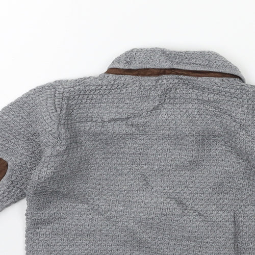Mayoral Baby Grey  Knit Cardigan Jumper Size 3-6 Months