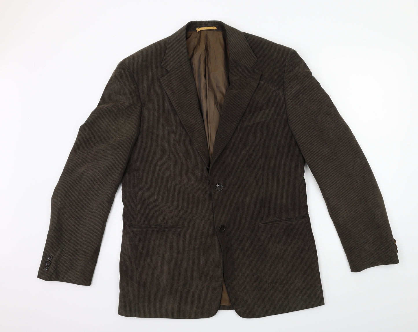 Preworn Mens Brown  Corduroy Jacket Suit Jacket Size 40