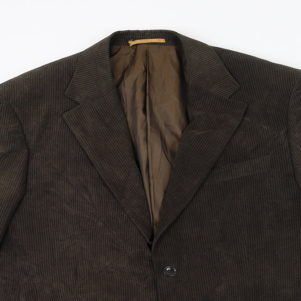 Preworn Mens Brown  Corduroy Jacket Suit Jacket Size 40
