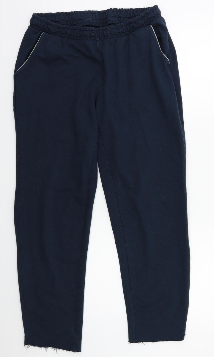 Preworn Mens Blue Sweatpants Trousers Size 28 L27 in - Cropped
