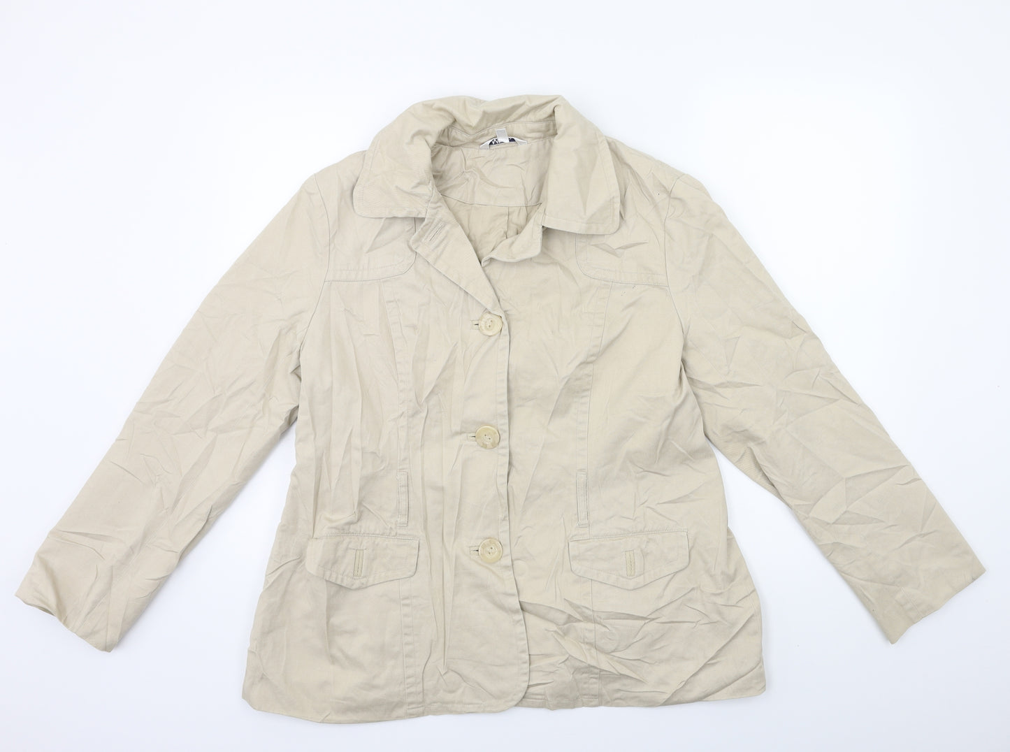 M&Co Womens Beige   Jacket  Size 16