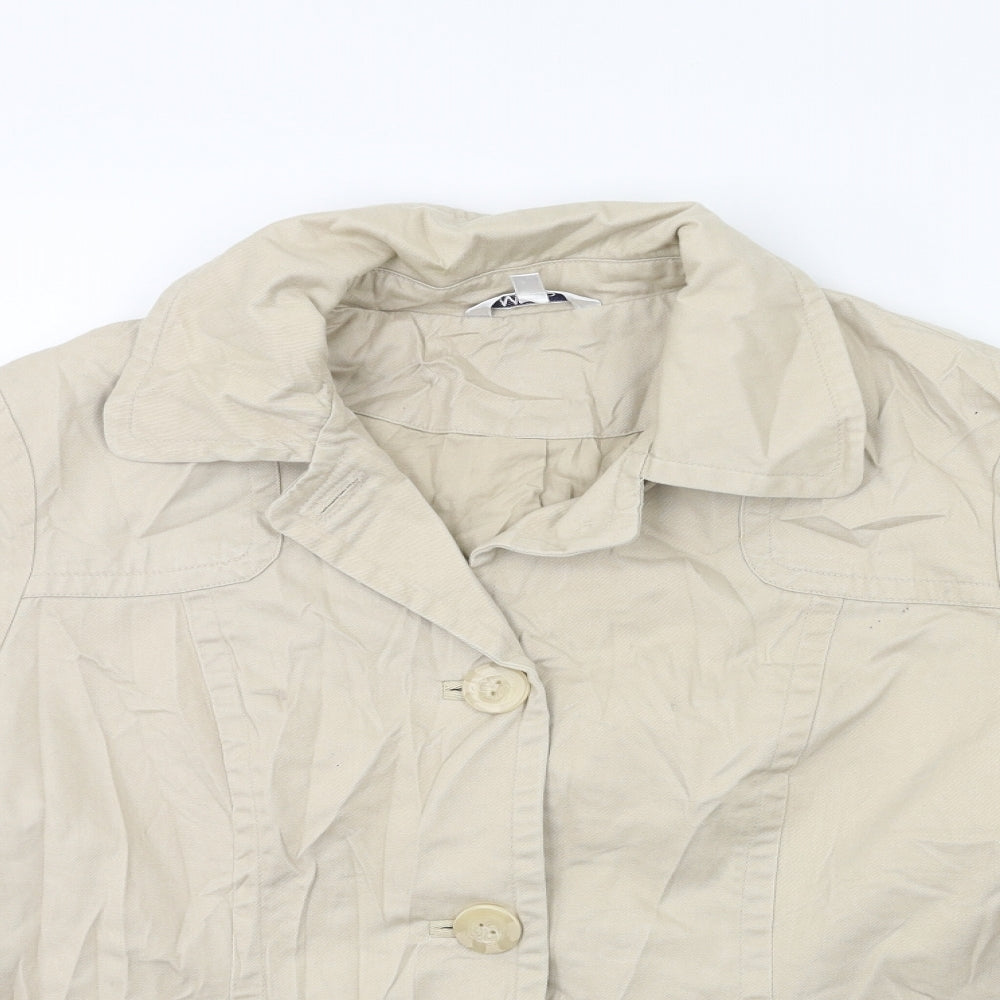M&Co Womens Beige   Jacket  Size 16