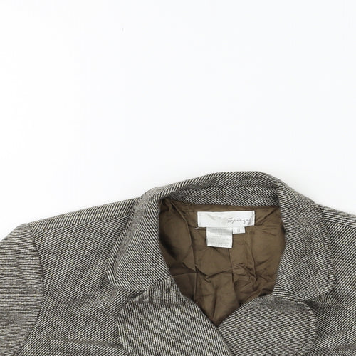 Spiegel Womens Brown   Jacket Coat Size 8