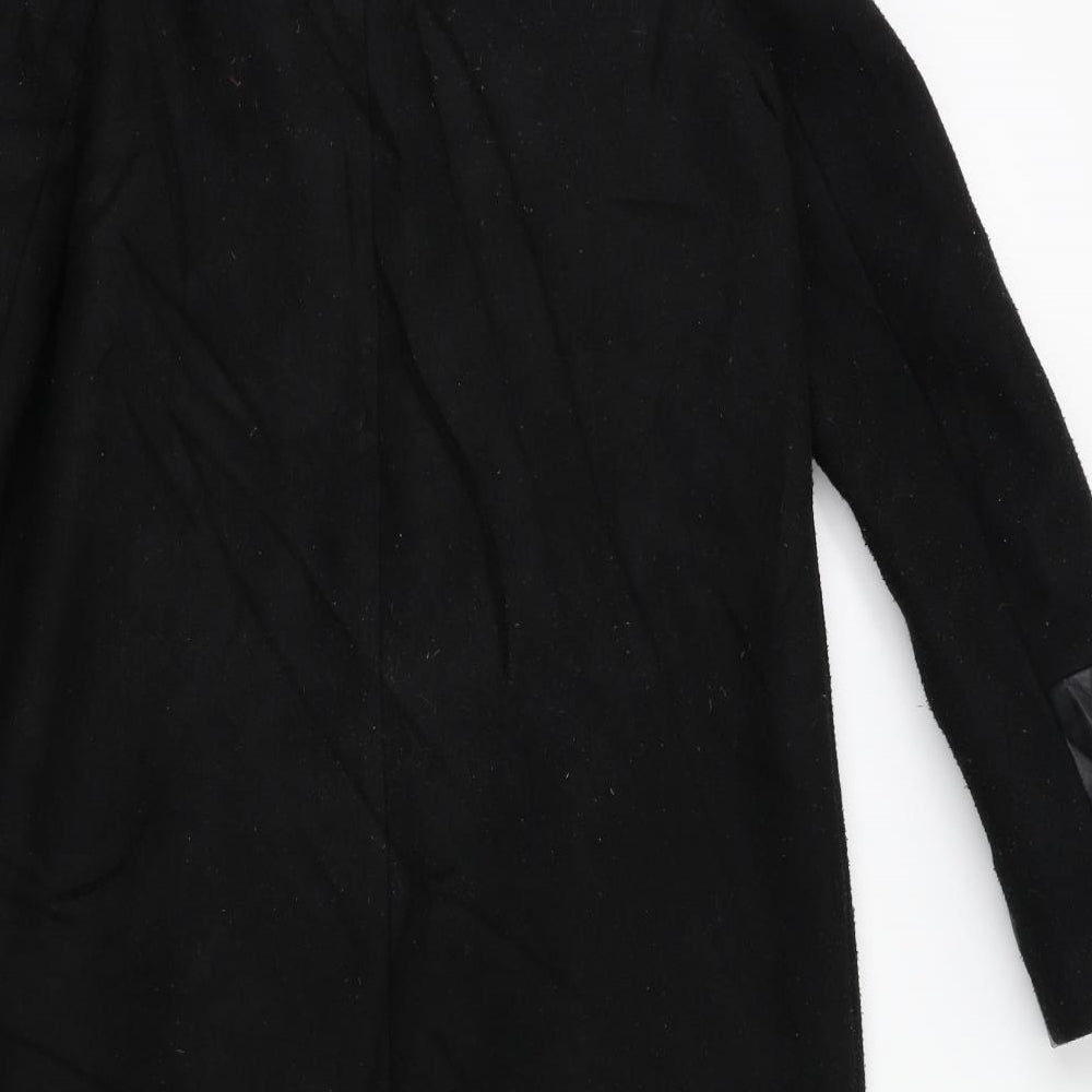 River Island Womens Black   Overcoat Coat Size 6