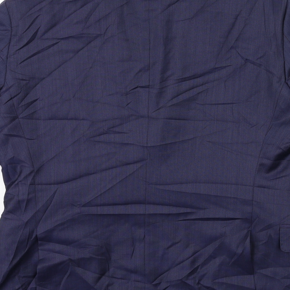 Preworn Mens Blue   Jacket Suit Jacket Size 36