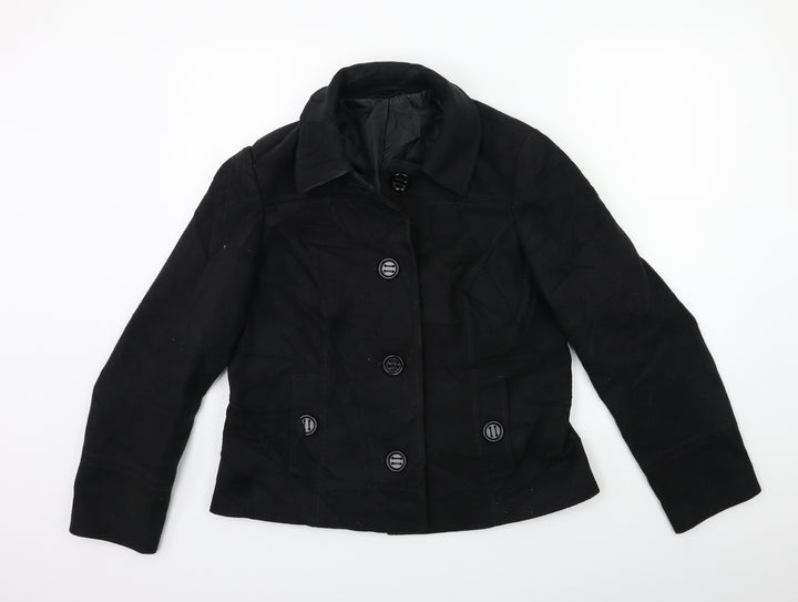 Marks and Spencer Womens Black Jacket Coat Size 14