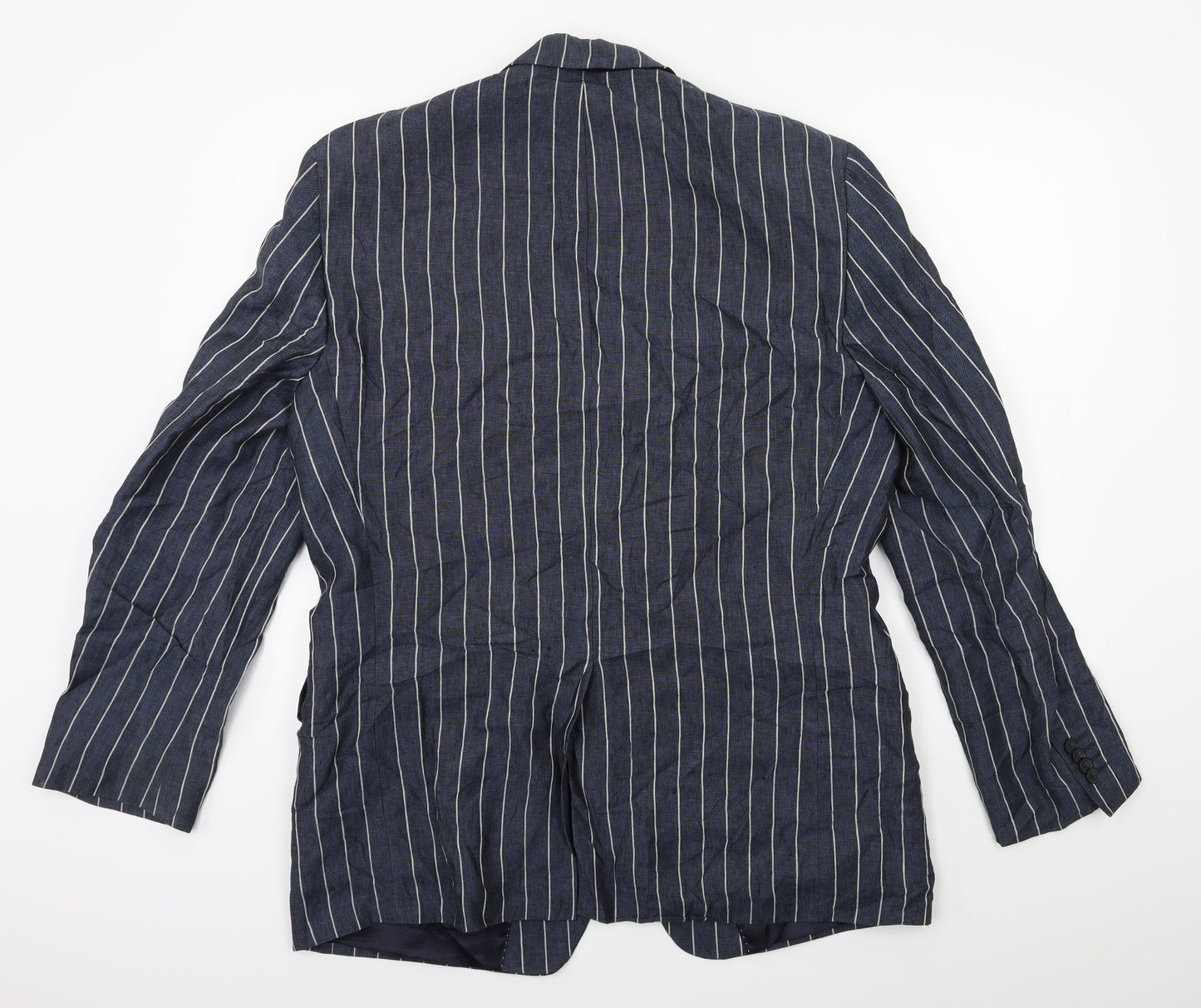 STONES Mens Blue Striped  Jacket Blazer Size 42