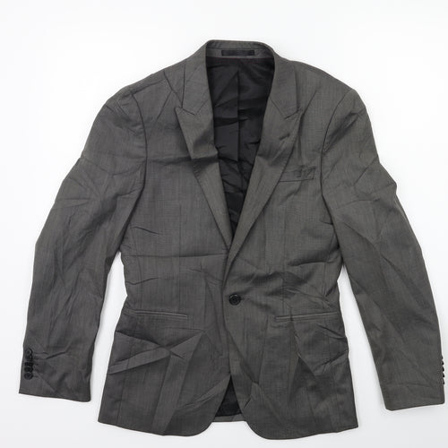 Venturo Mens Grey    Suit Jacket Size 34