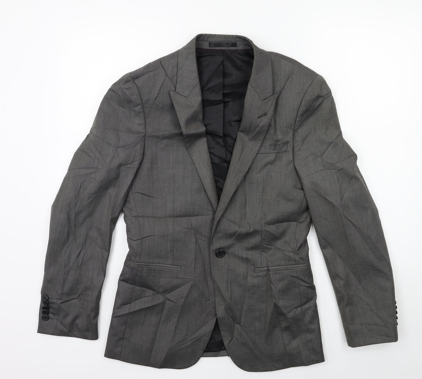 Venturo Mens Grey    Suit Jacket Size 34