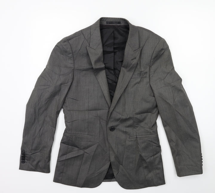 Venturo Mens Grey    Suit Jacket Size 34