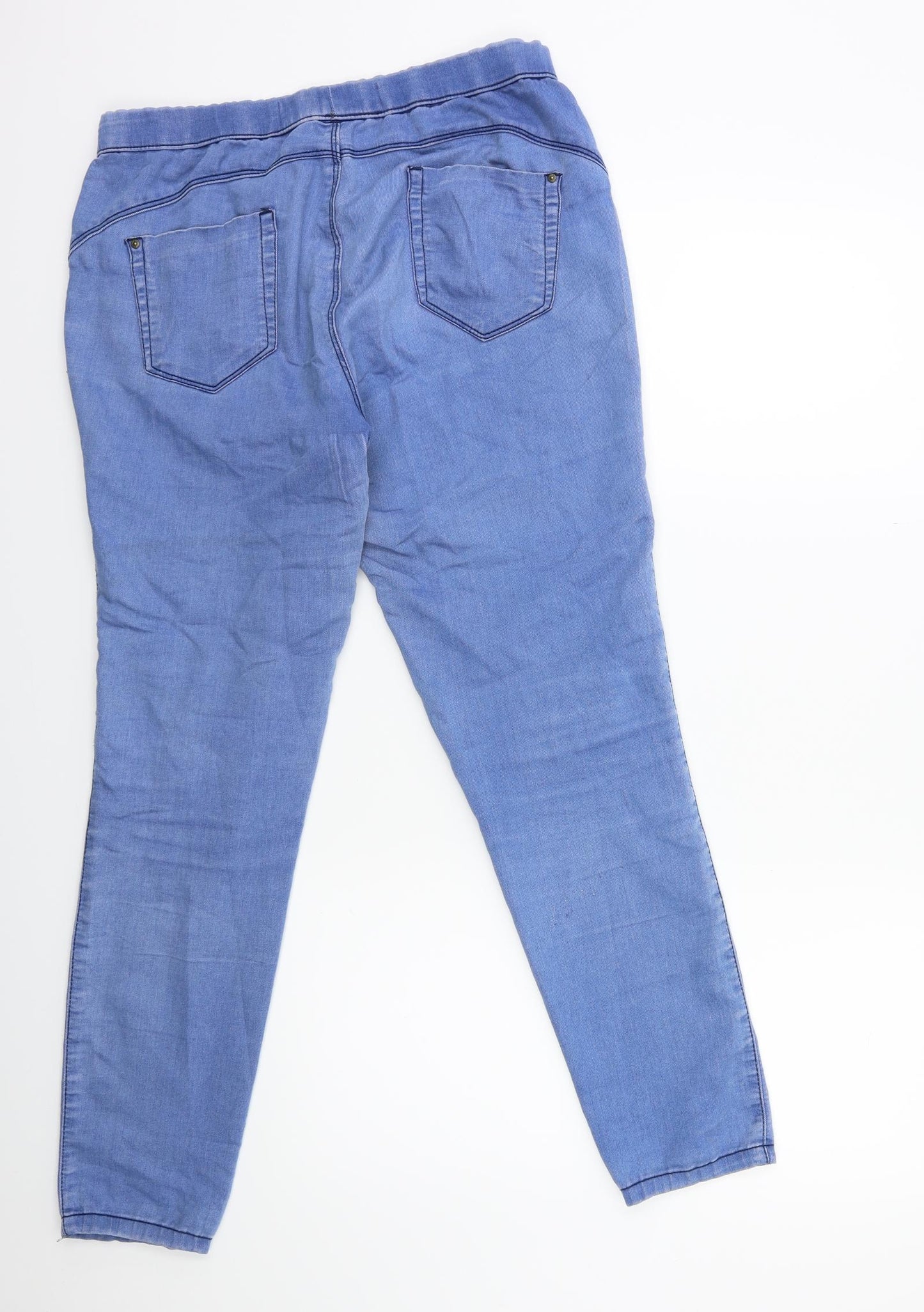 Preworn Womens Blue  Denim Jegging Jeans Size 32 in L30 in